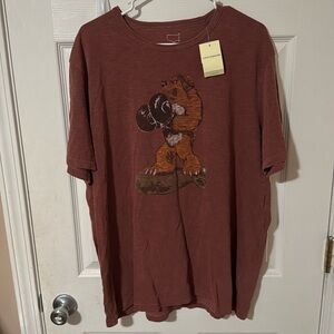 Lucky Brand XXL S/S bomber bear Tee
